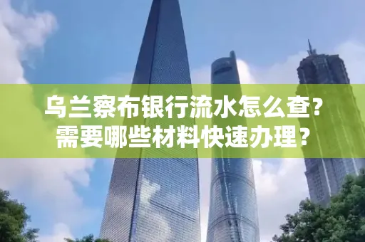 乌兰察布银行流水怎么查？需要哪些材料快速办理？