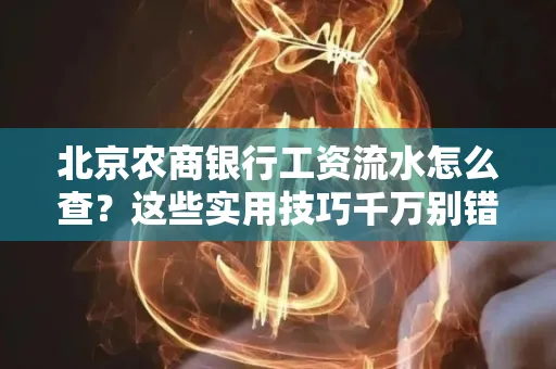 北京农商银行工资流水怎么查？这些实用技巧千万别错过！